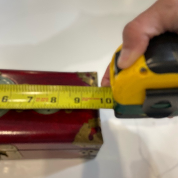 Red Decorative Box with Gold Accents - Picture 10 of 15